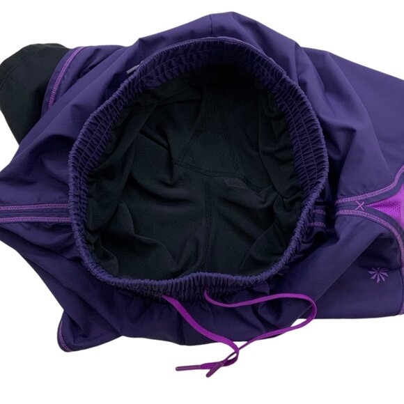 Athleta Ready Set 2 in 1 Shorts XXS 2XS Purple Built In Brief Athletic Running - Picture 6 of 12